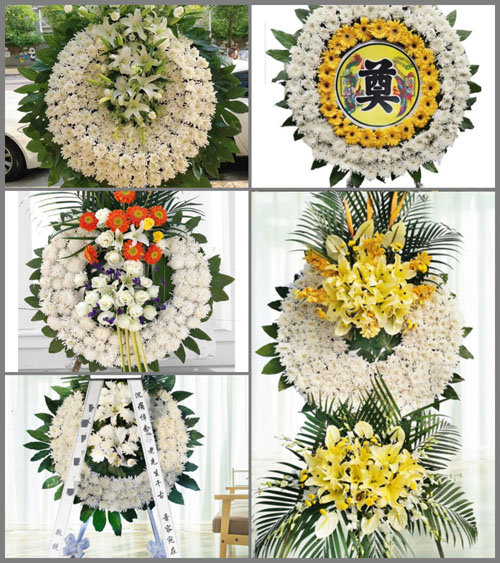湖北荆州市江陵县马家寨乡万新村花圈速递